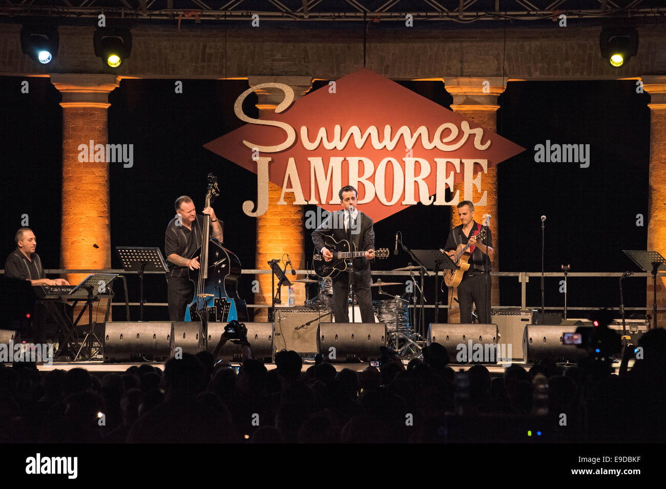Marcel Riesco, Roy Orbison Show, Summer Jamboree,  Palco Centrale, Foro Amnonario, Rocca Roveresca, Senigallia, Stock Photo