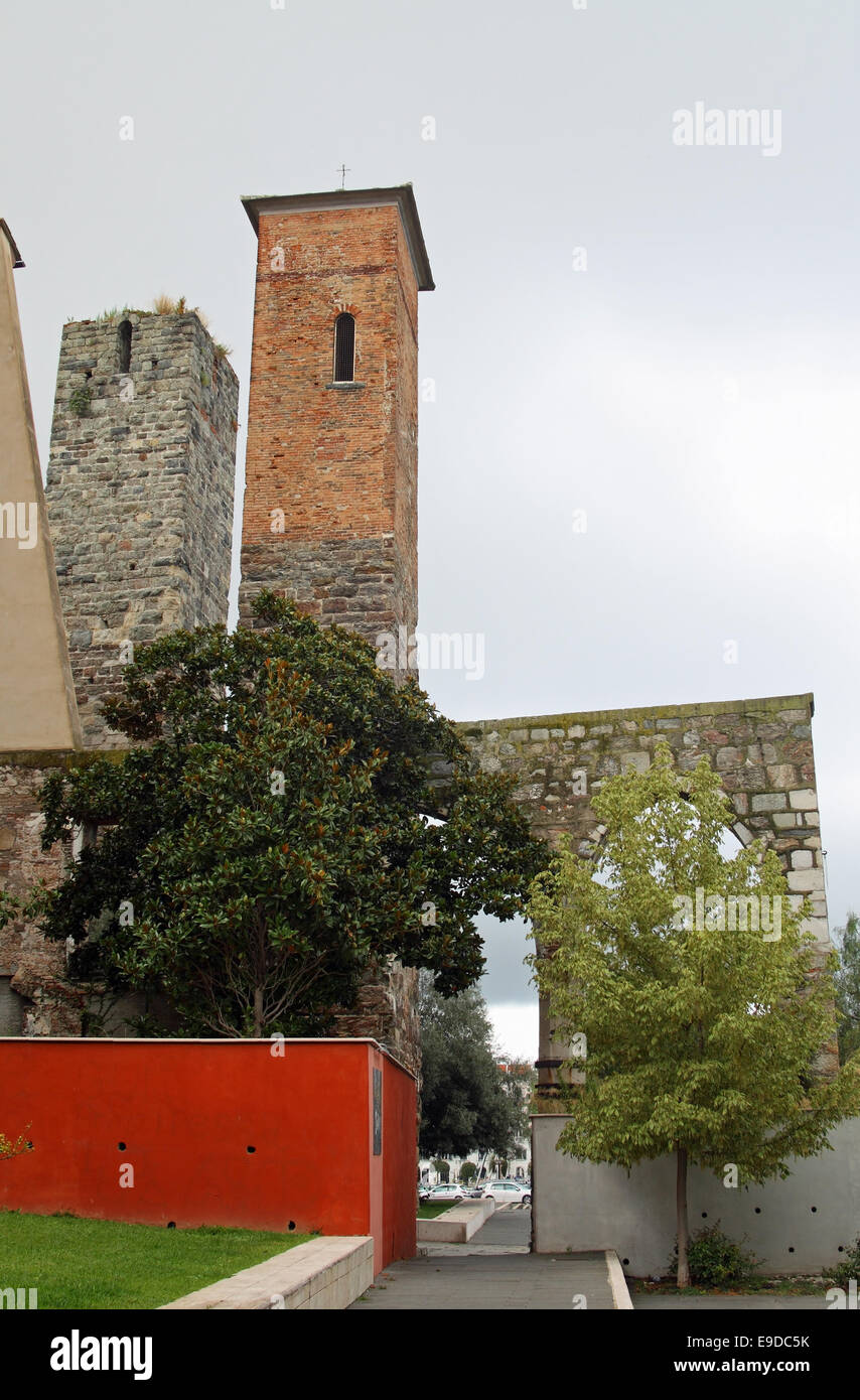Medieval towers, Savona, Liguria, Italy Stock Photo