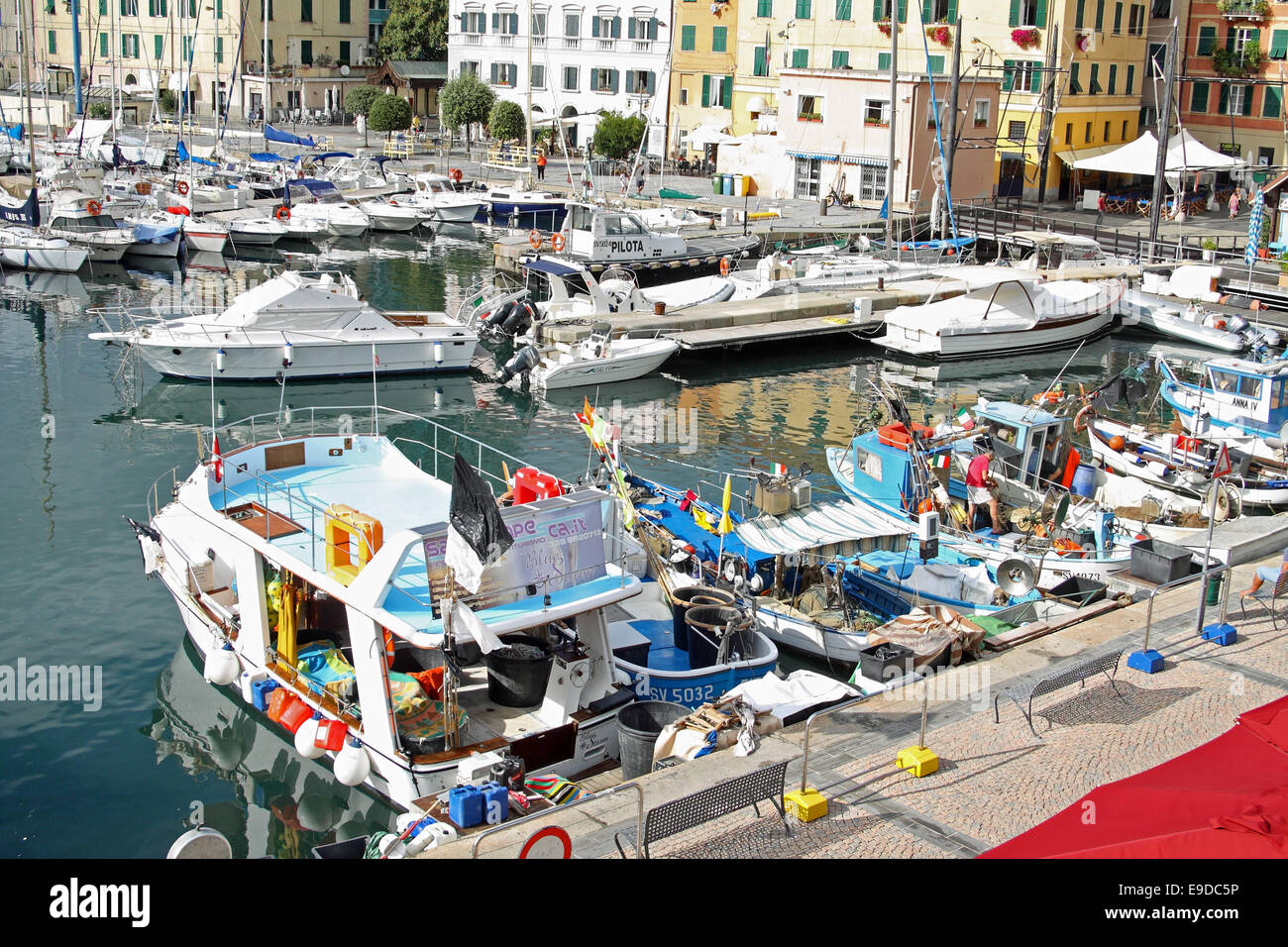 Marina at Savona, Liguria, Italy Stock Photo