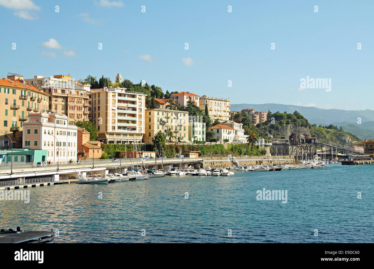 Mediterranean coast, Savona, Liguria, Italy Stock Photo