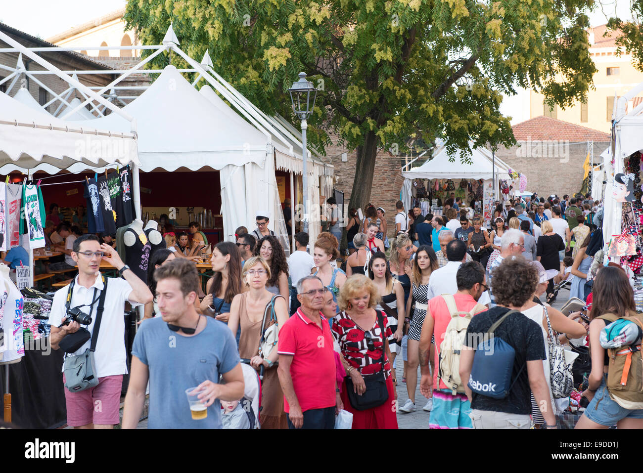Market, People, Summer Jamboree, Senigallia Stock Photo