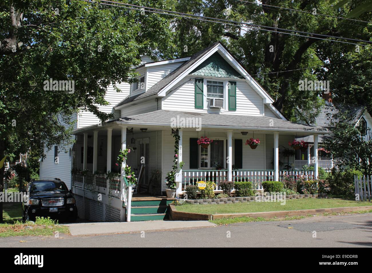 Folk Victorian Cottage, Richmondtown, Staten Island, New York Stock