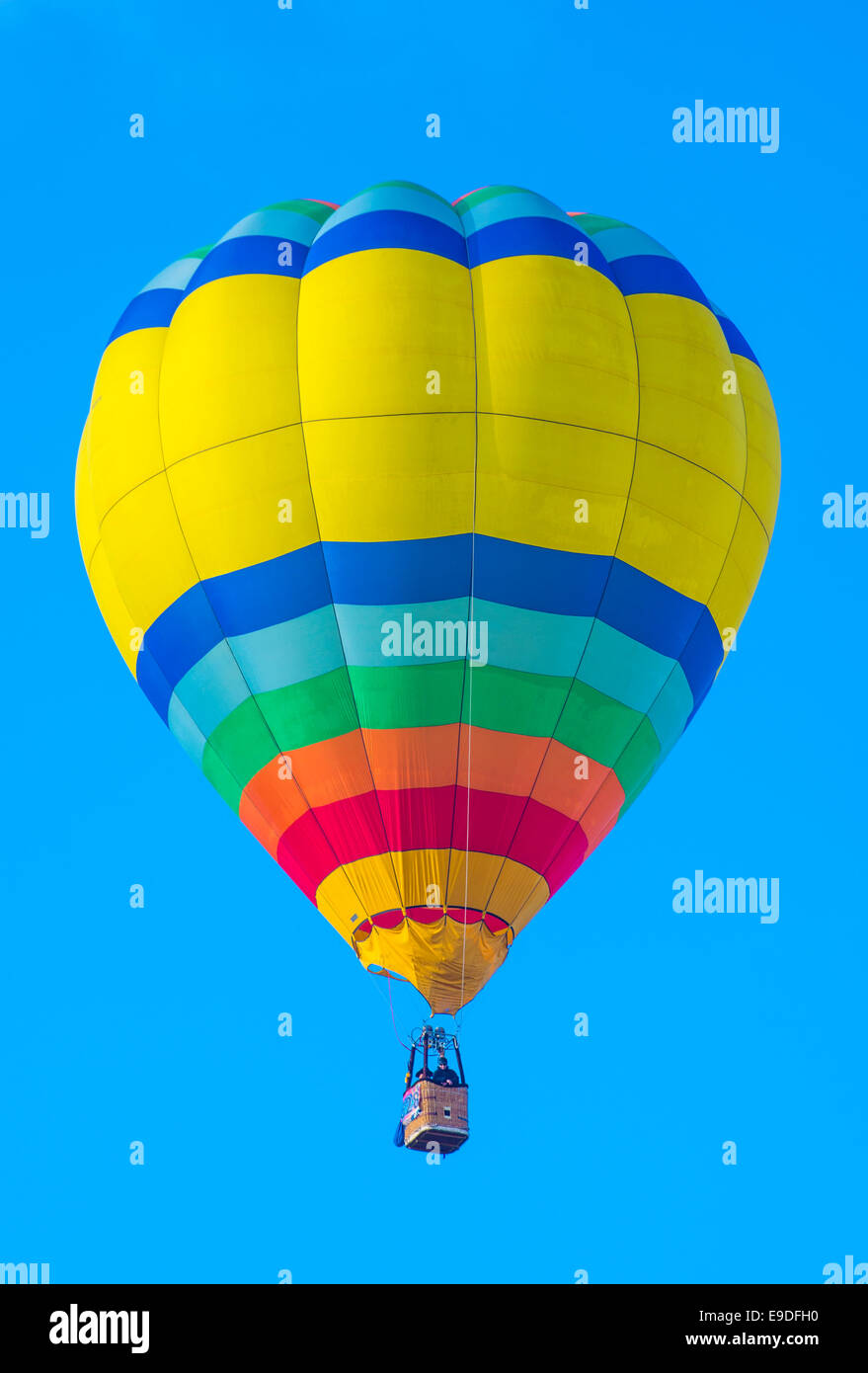 Balloon fly over Albuquerque , New Mexico during the Albuquerque balloon fiesta Stock Photo