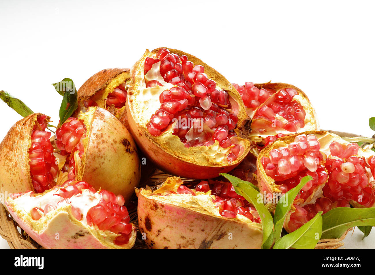 Pomegranate, autumnal fruit with antioxidant properties Stock Photo