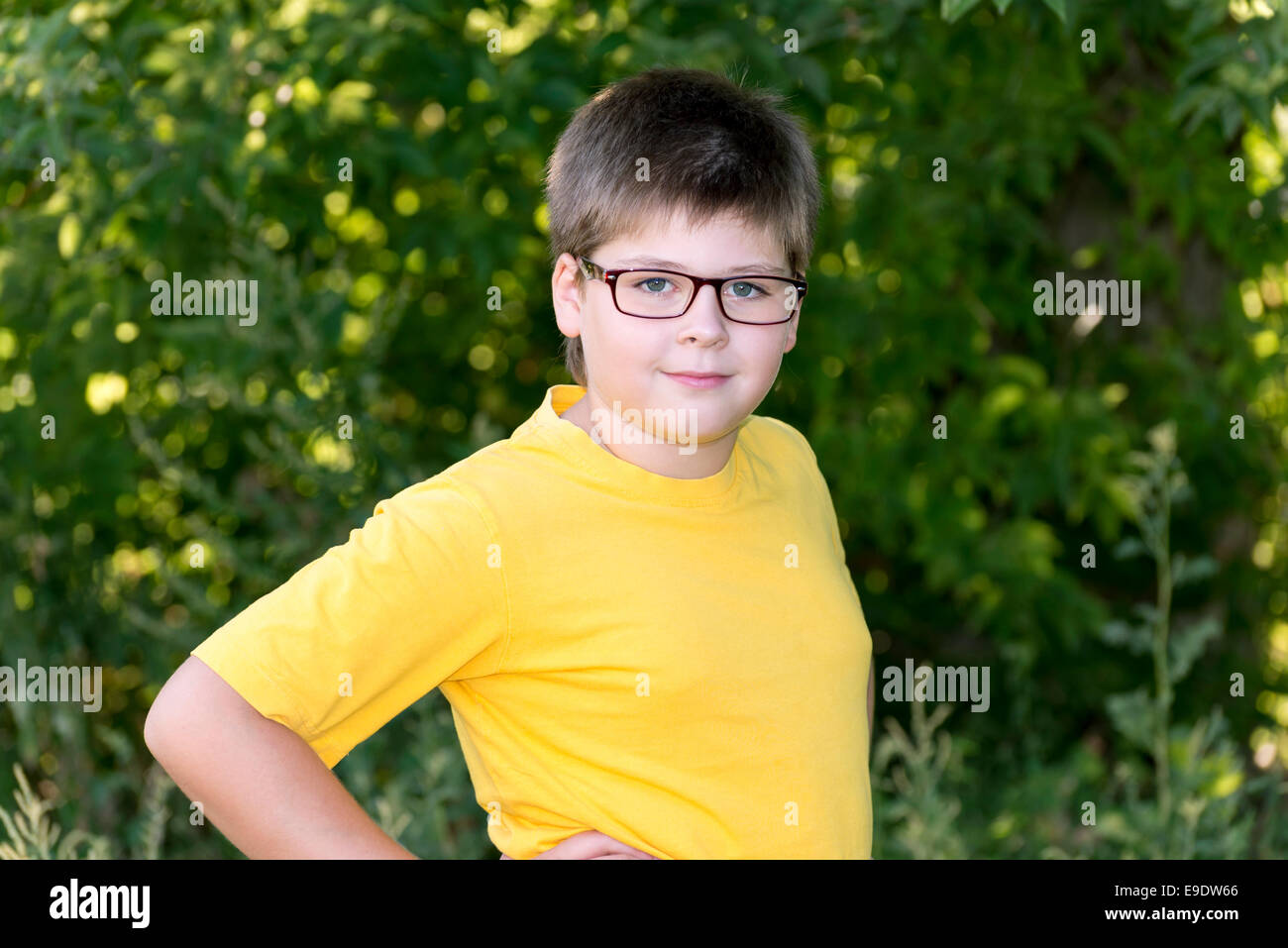 Cute 10 year old boy hires stock photography and images Alamy