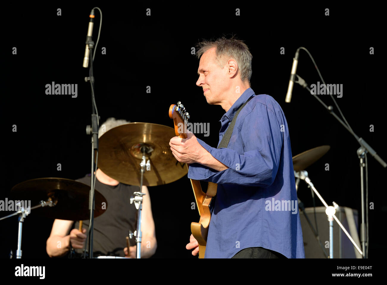 BARCELONA - MAY 30: Television (legendary rock band) performance at Heineken Primavera Sound 2014 Festival (PS14). Stock Photo
