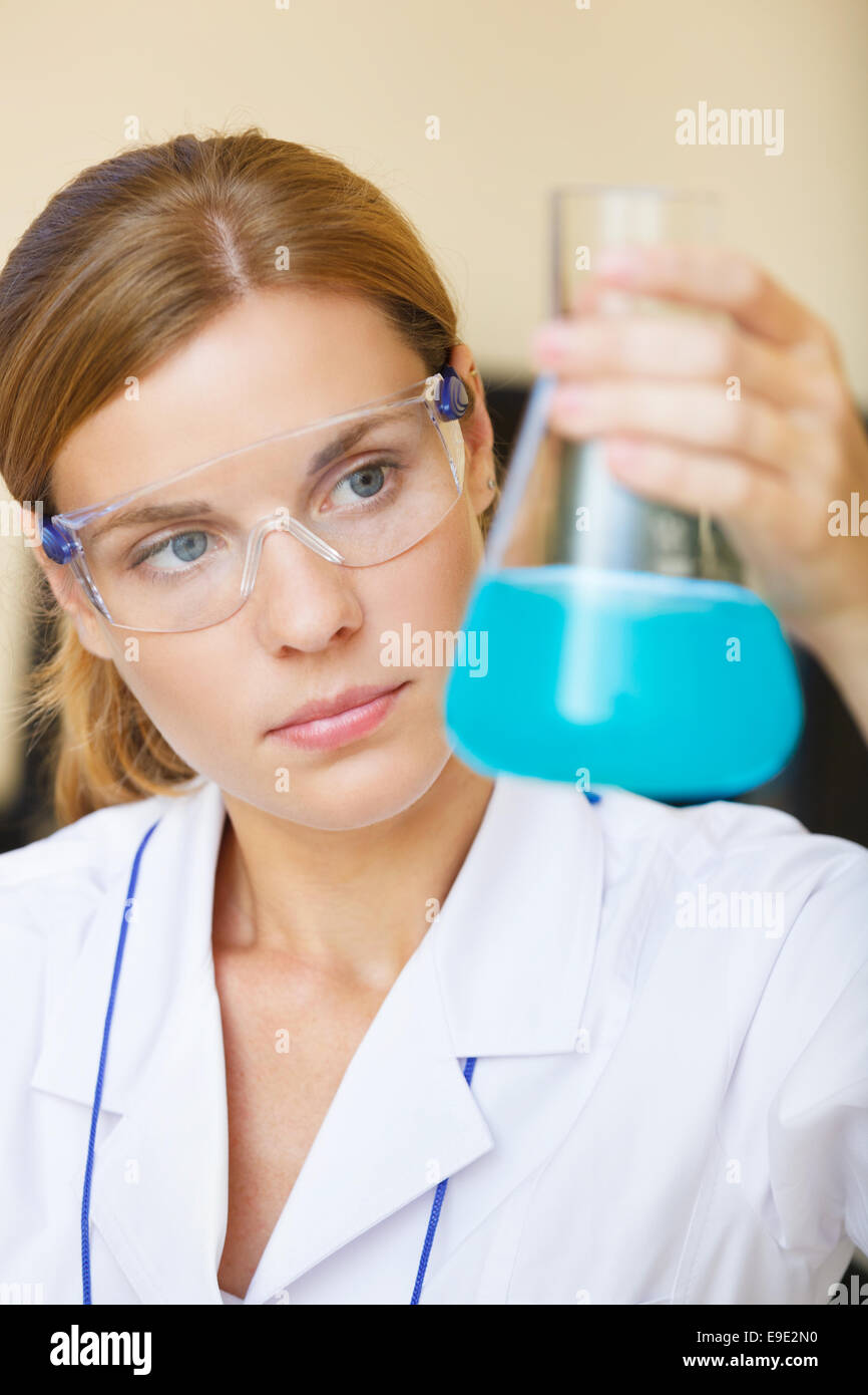 Young beautiful scientist working with samples in lab Stock Photo - Alamy