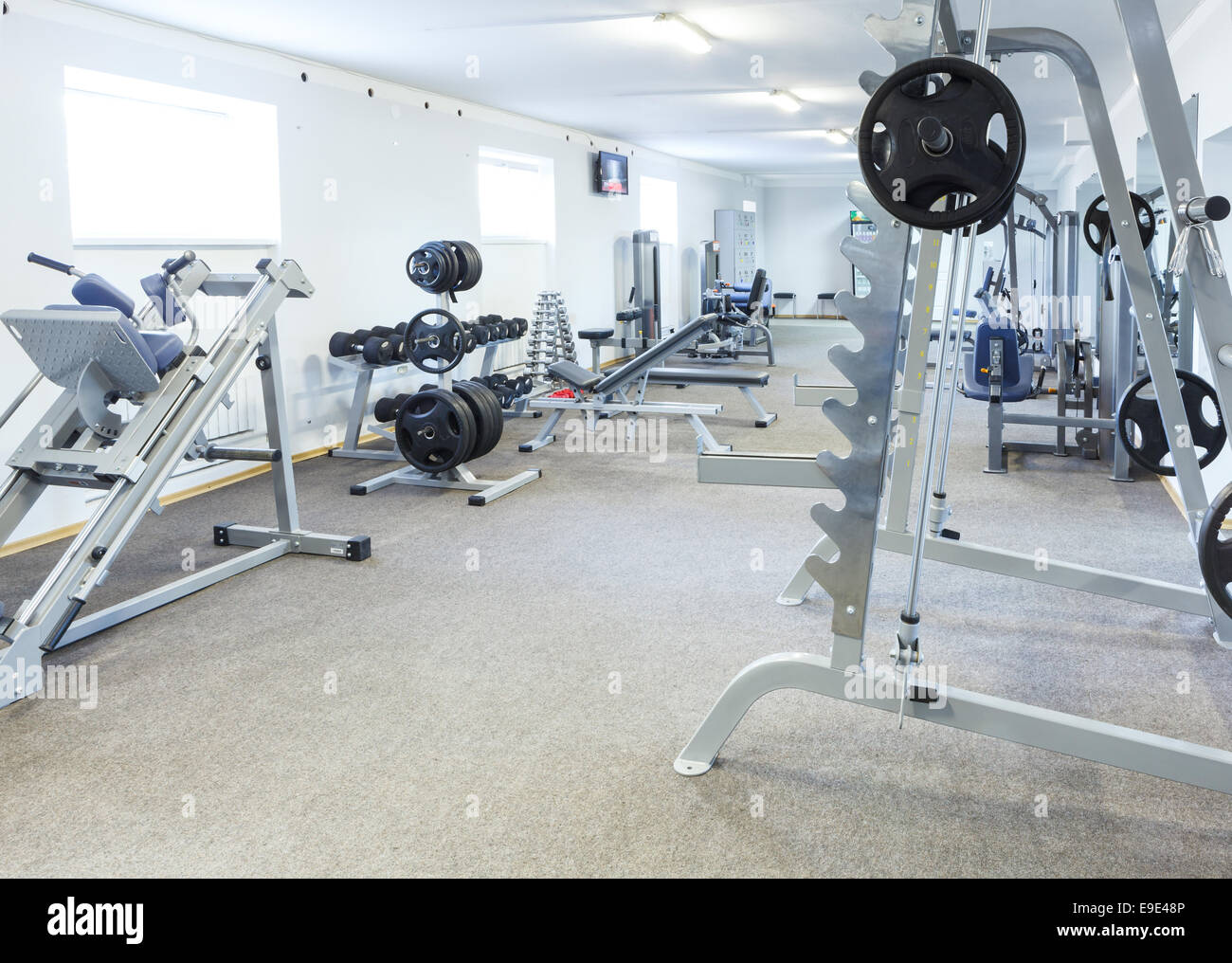 Fitness club interior. Stock Photo