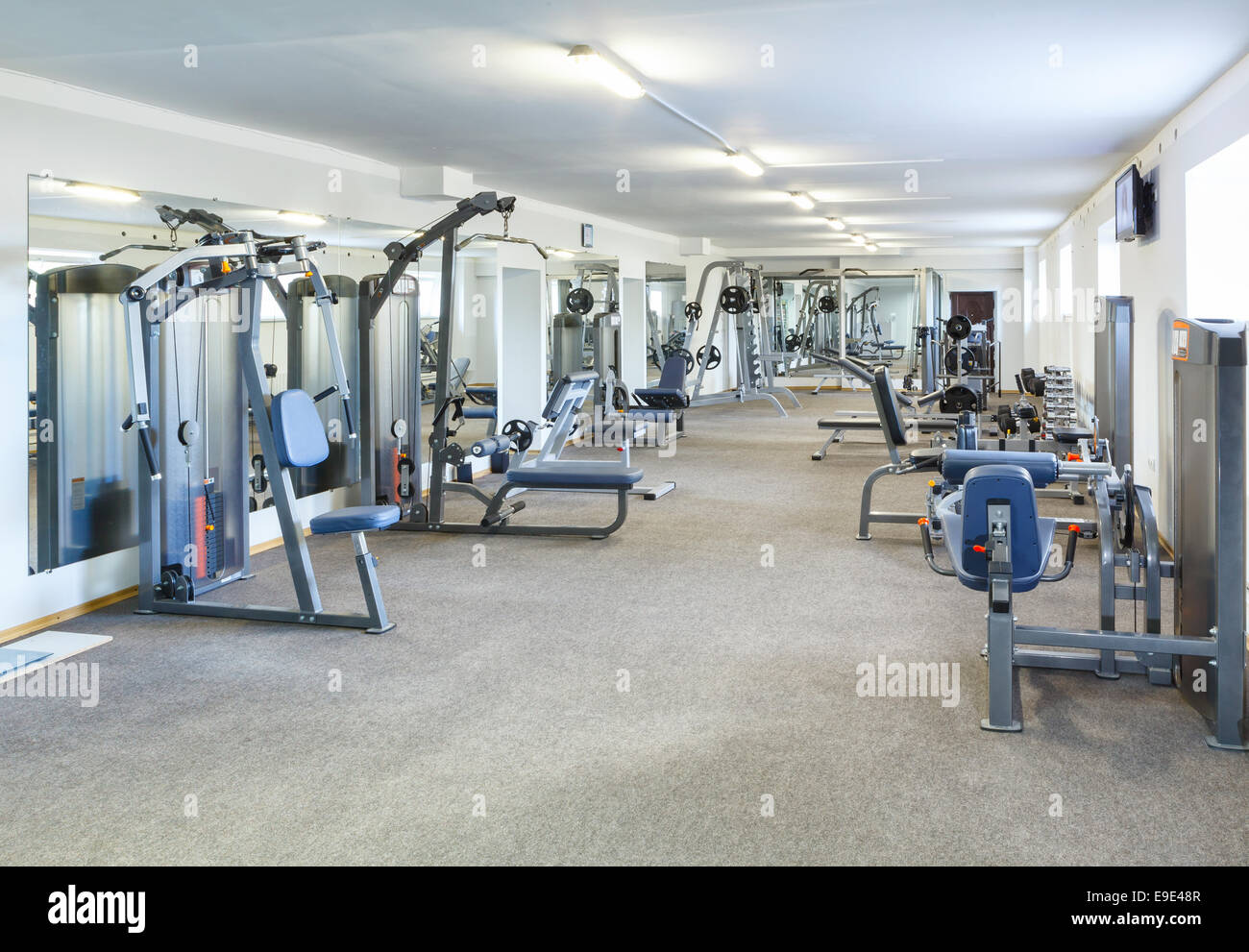Fitness Club Interior Stock Photo Alamy