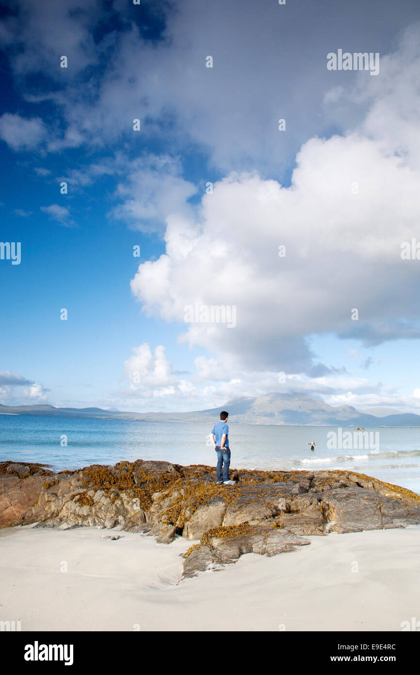 Tully Cross Beach, Connemara National Park; County Galway; Ireland Stock Photo