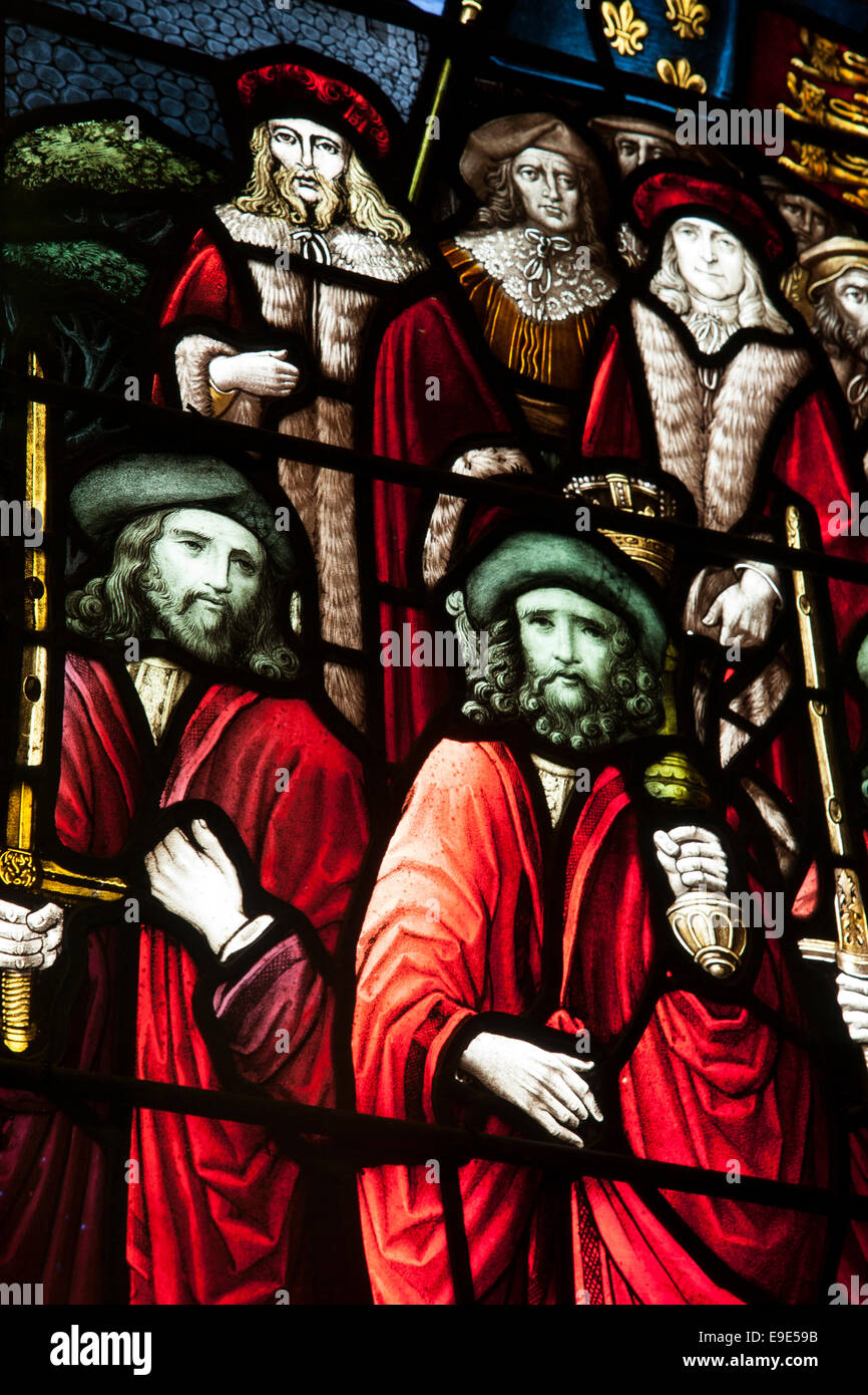 Stained Glass Window, Guildhall, Derry Londonderry, Northern Ireland