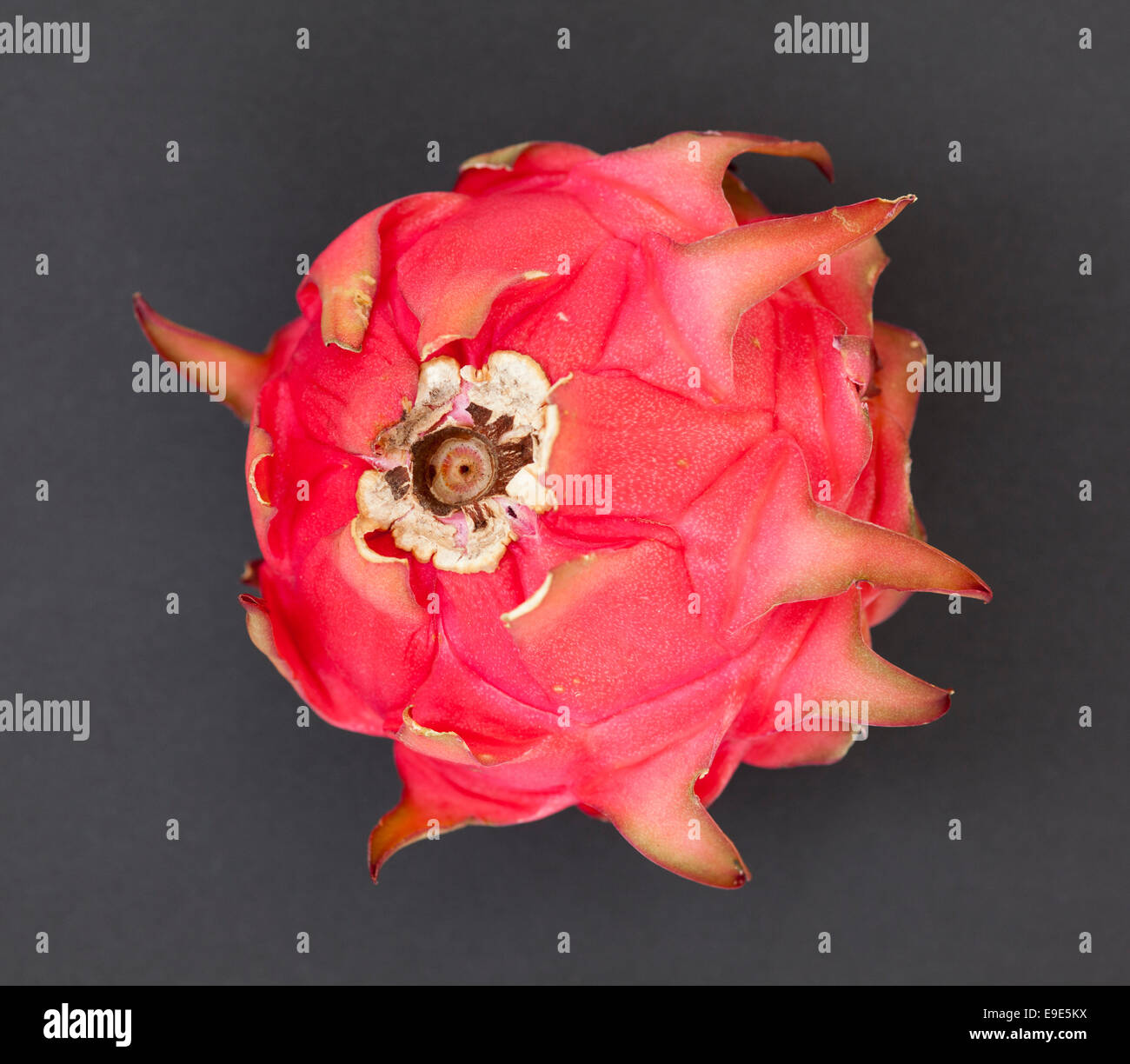 Dragon fruit on black background. Top view Stock Photo Alamy