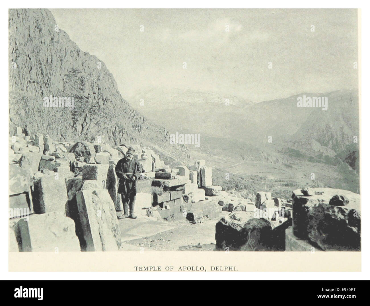 LAMBART(1895) p184 TEMPLE OF APOLLO, DELPHI Stock Photo
