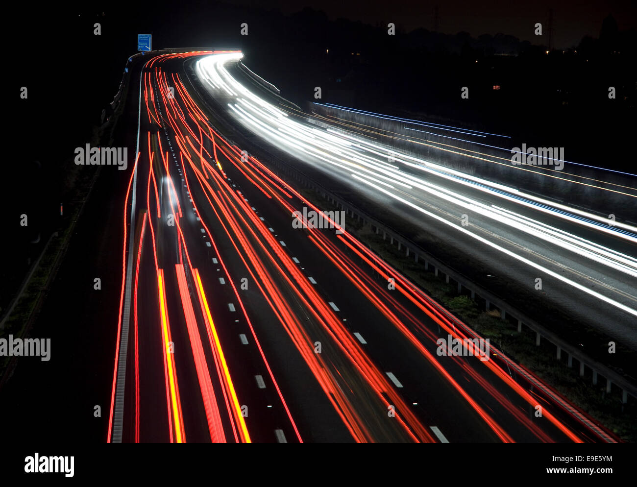 Motorway Lights Night High Resolution Stock Photography and Images - Alamy