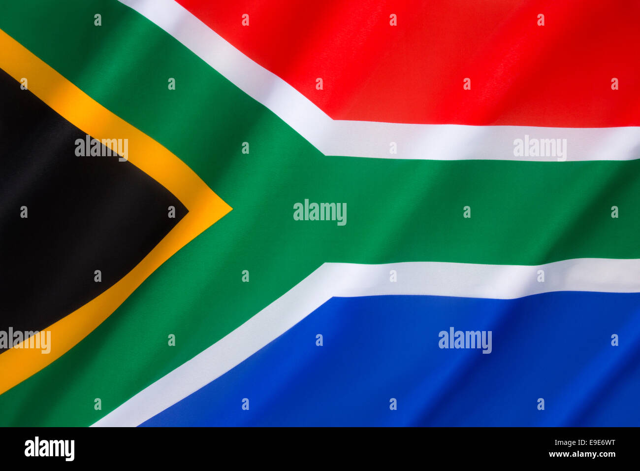 The flag of South Africa Stock Photo