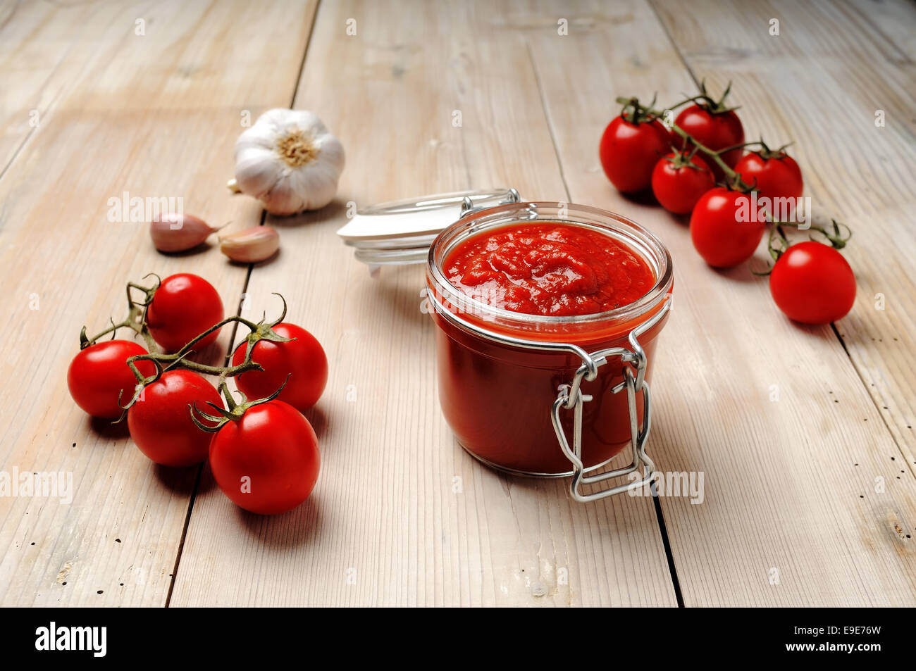 jar of tomato sauce, freshly prepared in the traditional way Stock