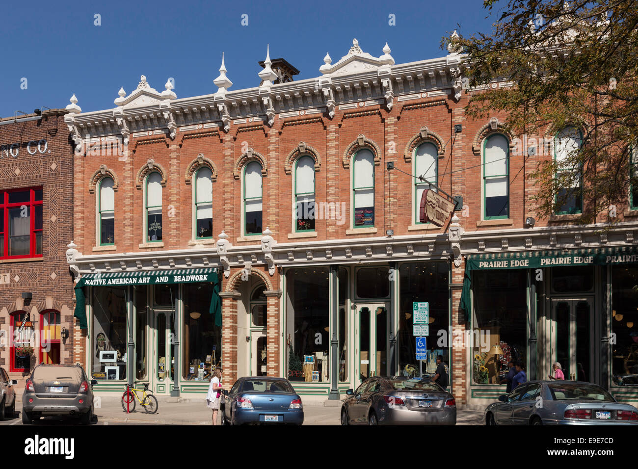 Architecture on Main Street, Rapid City, Black Hills,Black Hills,  South Dakota, USA Stock Photo