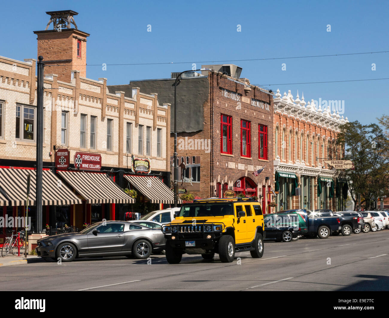 Architecture on Main Street, Rapid City, Black Hills, South Dakota, USA Stock Photo
