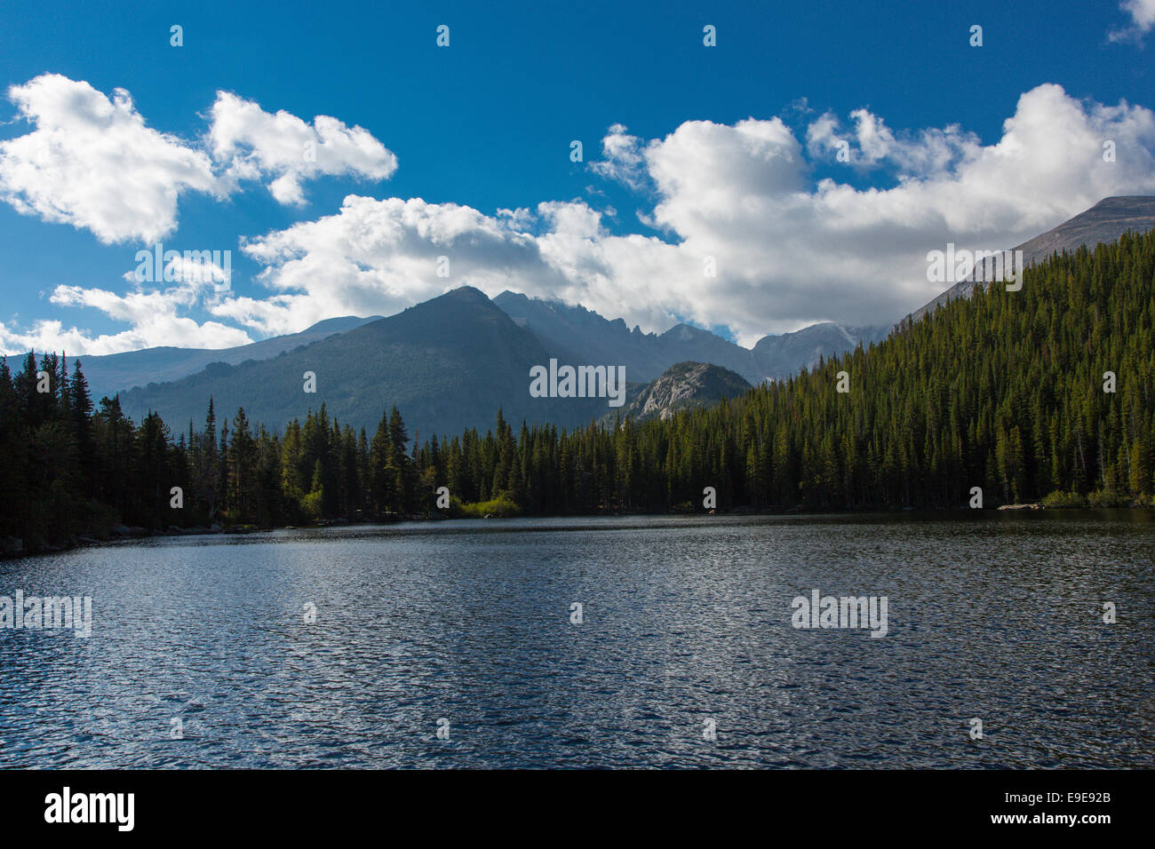 Bear Lake in Rocky Mountain National Park Colorado Stock Photo