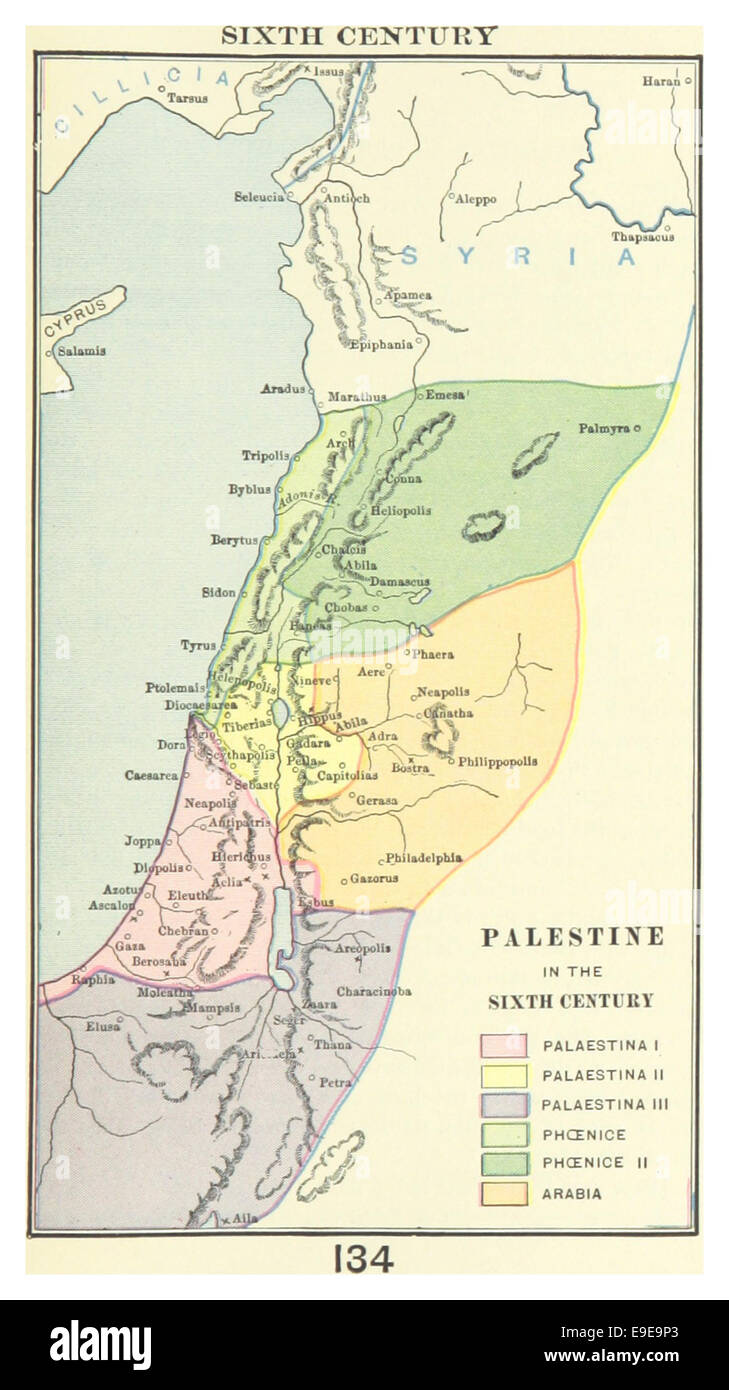 MACCOUN 1899 P207 PALESTINE IN THE SIXTH CENTURY Stock Photo Alamy Maccoun1899 P207 Palestine In The Sixth Century E9E9P3 