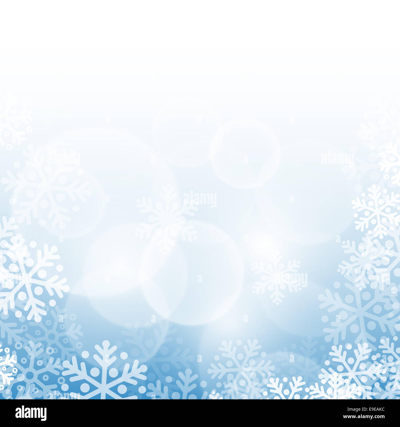Abstract blue christmas background with snowflakes Stock Photo - Alamy