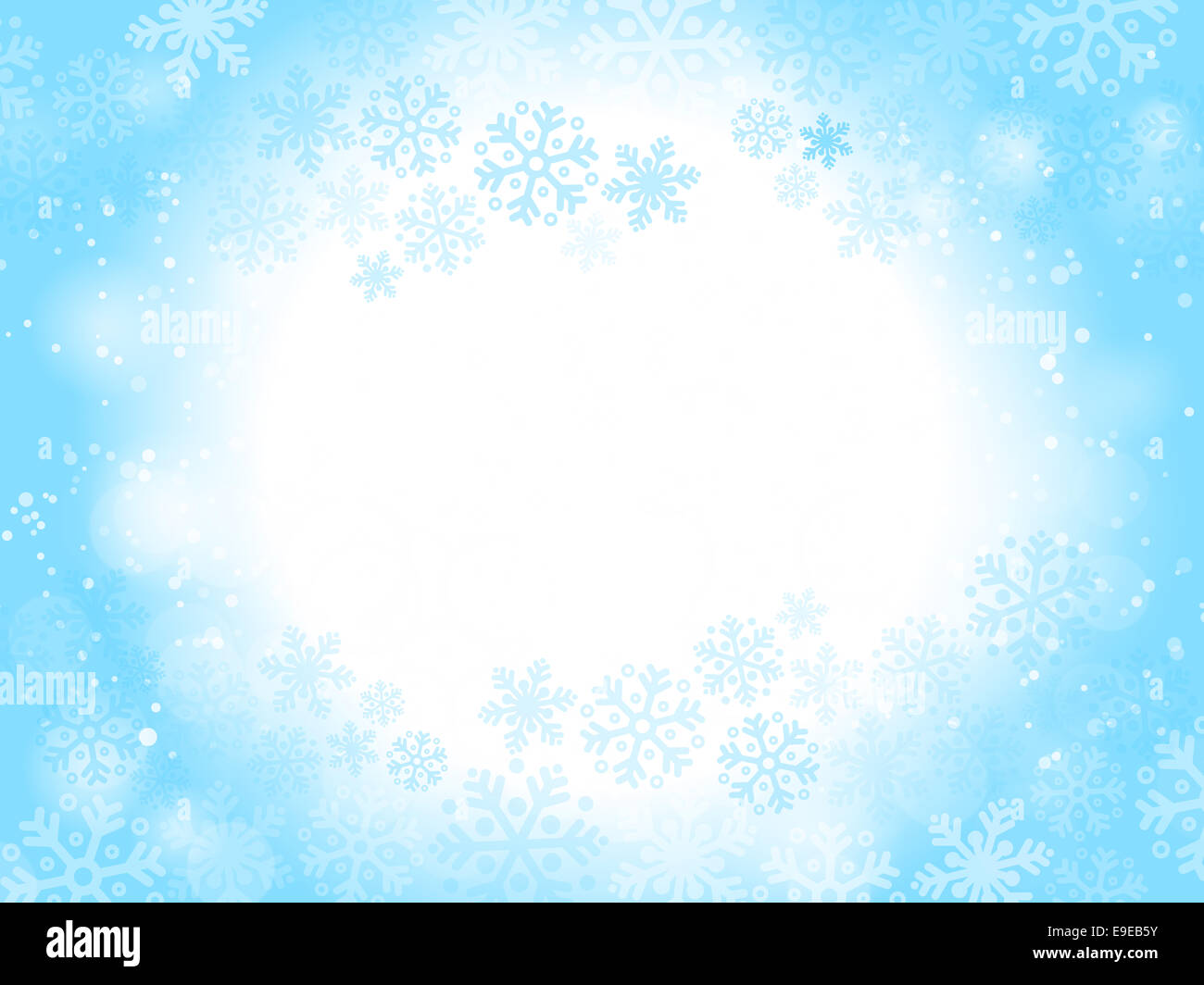 Abstract blue christmas background with snowflakes Stock Photo - Alamy