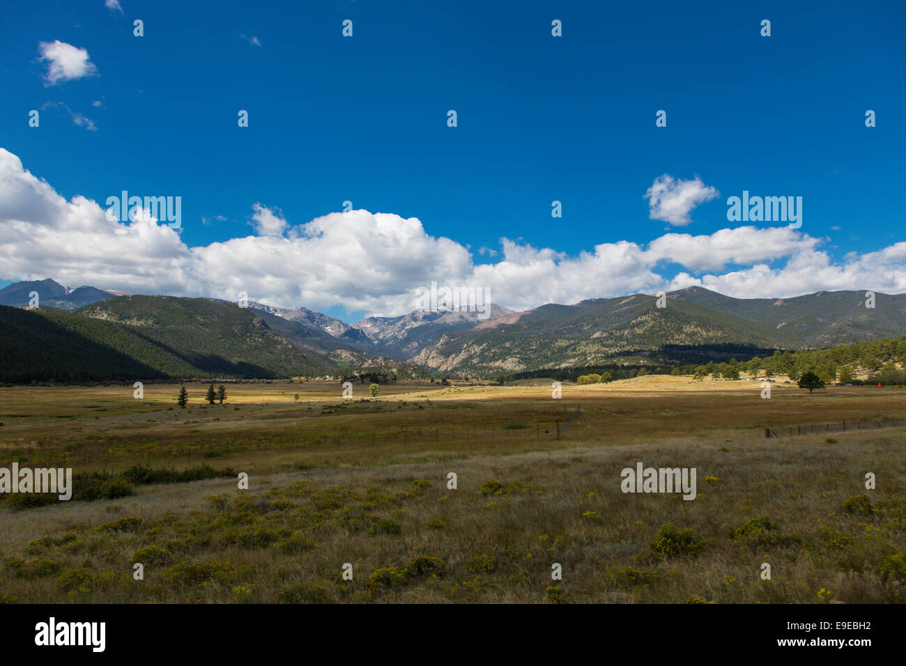 Moraine Park in Rocky Mountain National Park Colorado Stock Photo