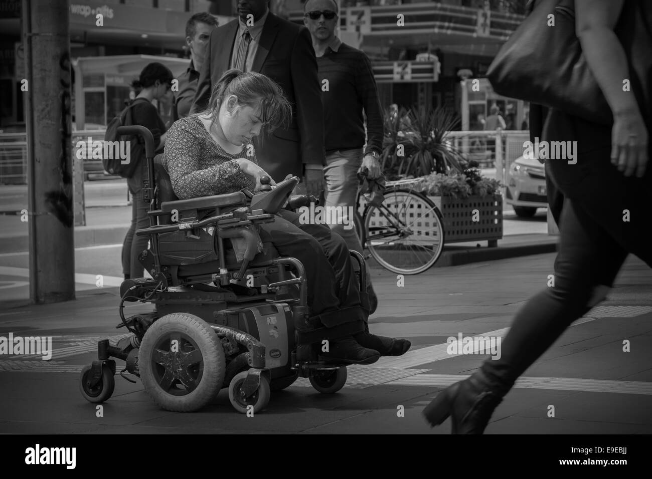 Wheelchair Black and White Stock Photos & Images Alamy
