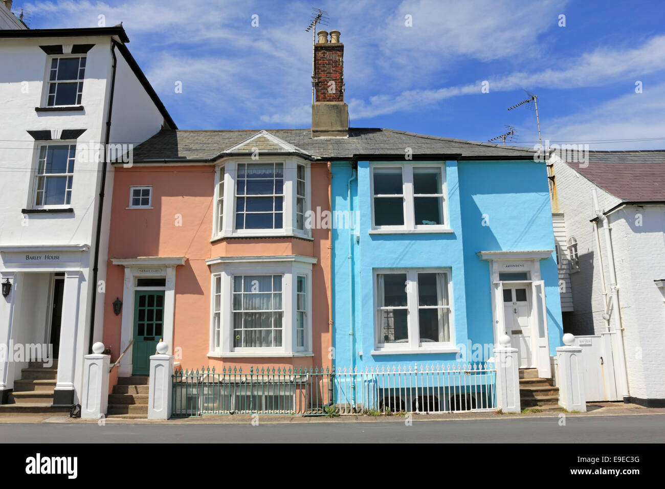Colourful houses in Southwold Suffolk UK Stock Photo Alamy