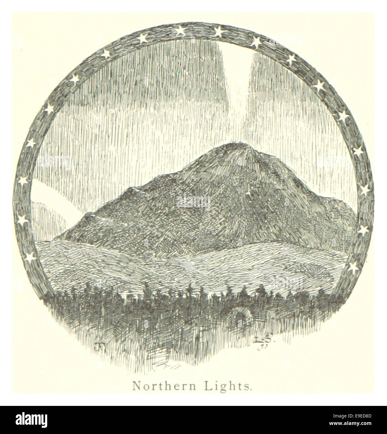 MECHELIN(1894) p252 Northern Lights Stock Photo