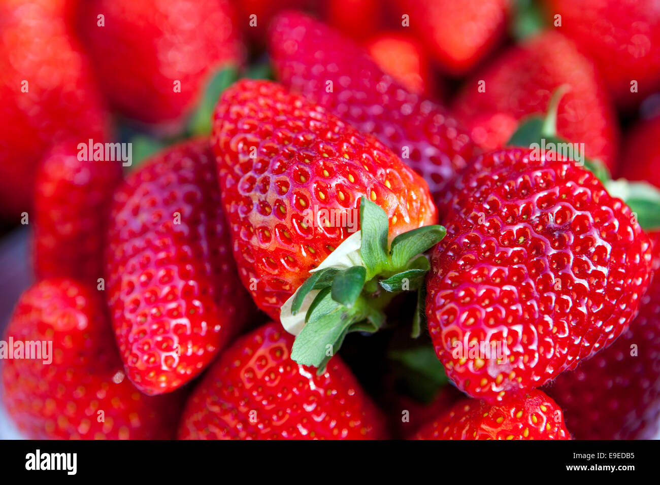 Strawberry close up Stock Photo