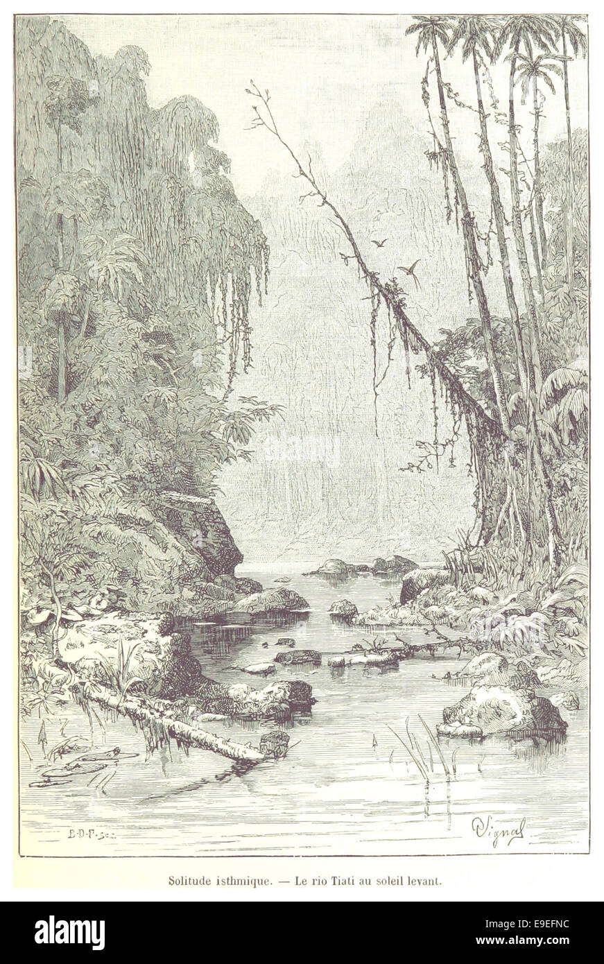 Page 027 of LE CANAL DE PANAMA (1866 Stock Photo Alamy