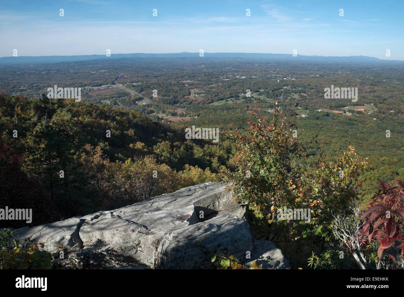 View from Pilot Mountain, State Park, NC Stock Photo Alamy