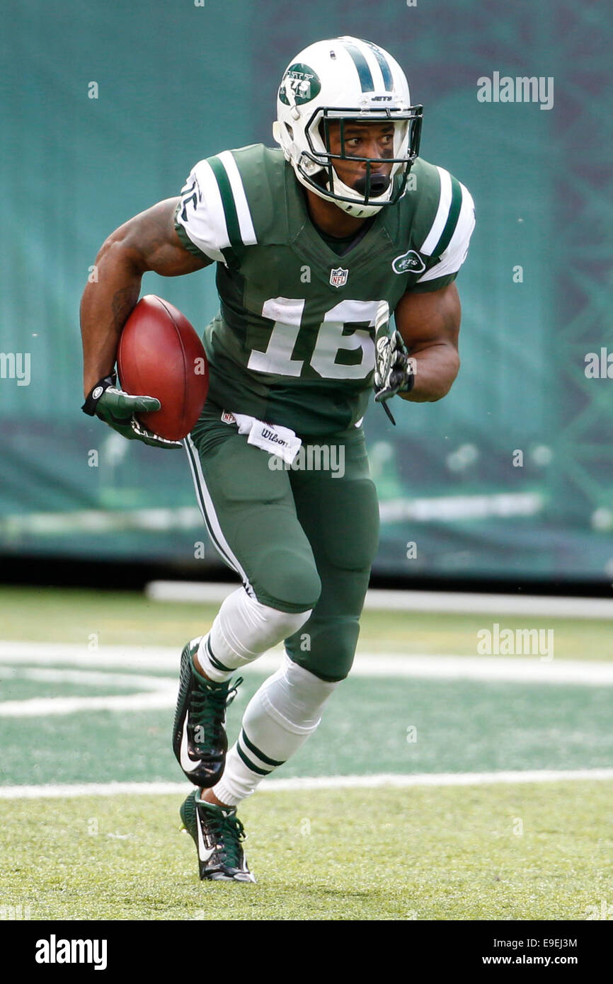 October 26, 2014: New York Jets wide receiver Percy Harvin (16) in action during the NFL game