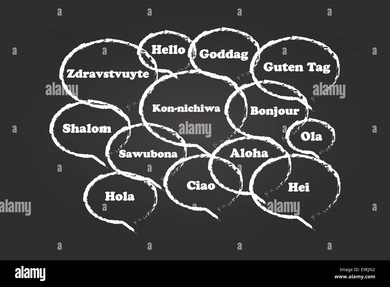 Speech Bubbles Languages Stock Photos & Speech Bubbles Languages Stock