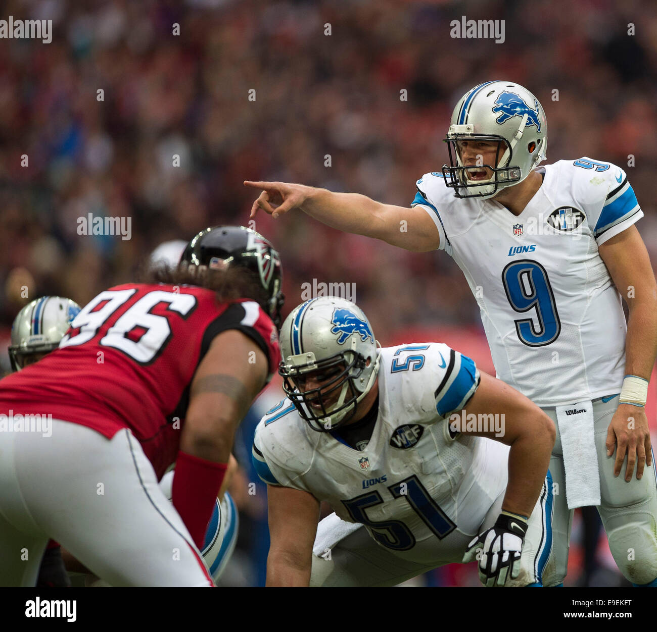 London Uk 26th Oct 2014 Nfl International Series Atlanta Falcons Stock Photo Alamy