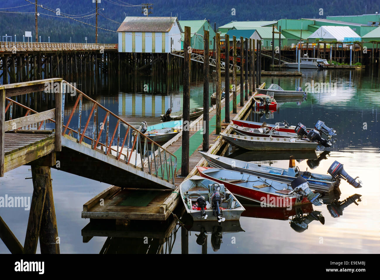 Wharfs and Ocean Beauty Seafoods Cannery, North Harbor, Petersburg