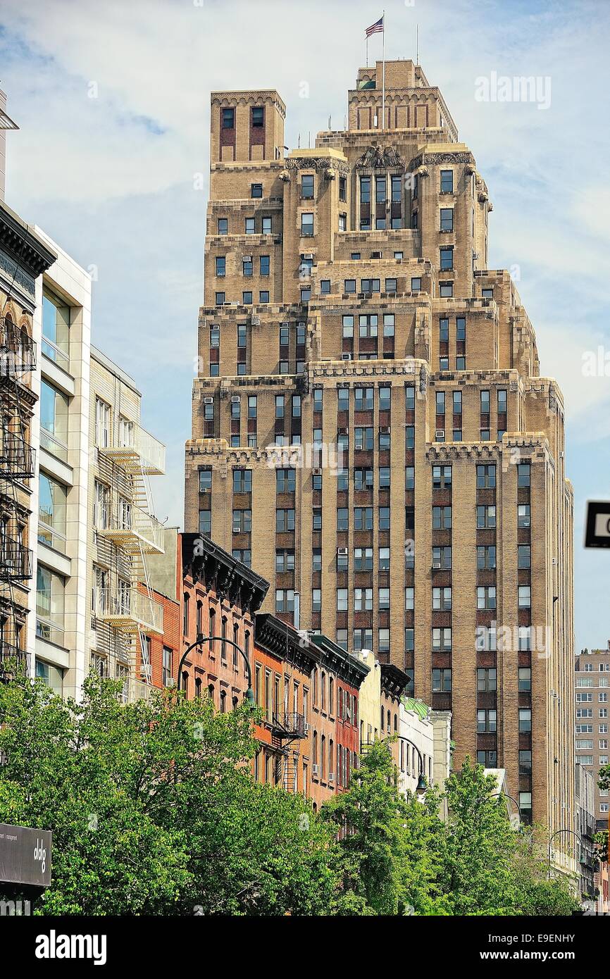 An old high rise building in New York City Stock Photo