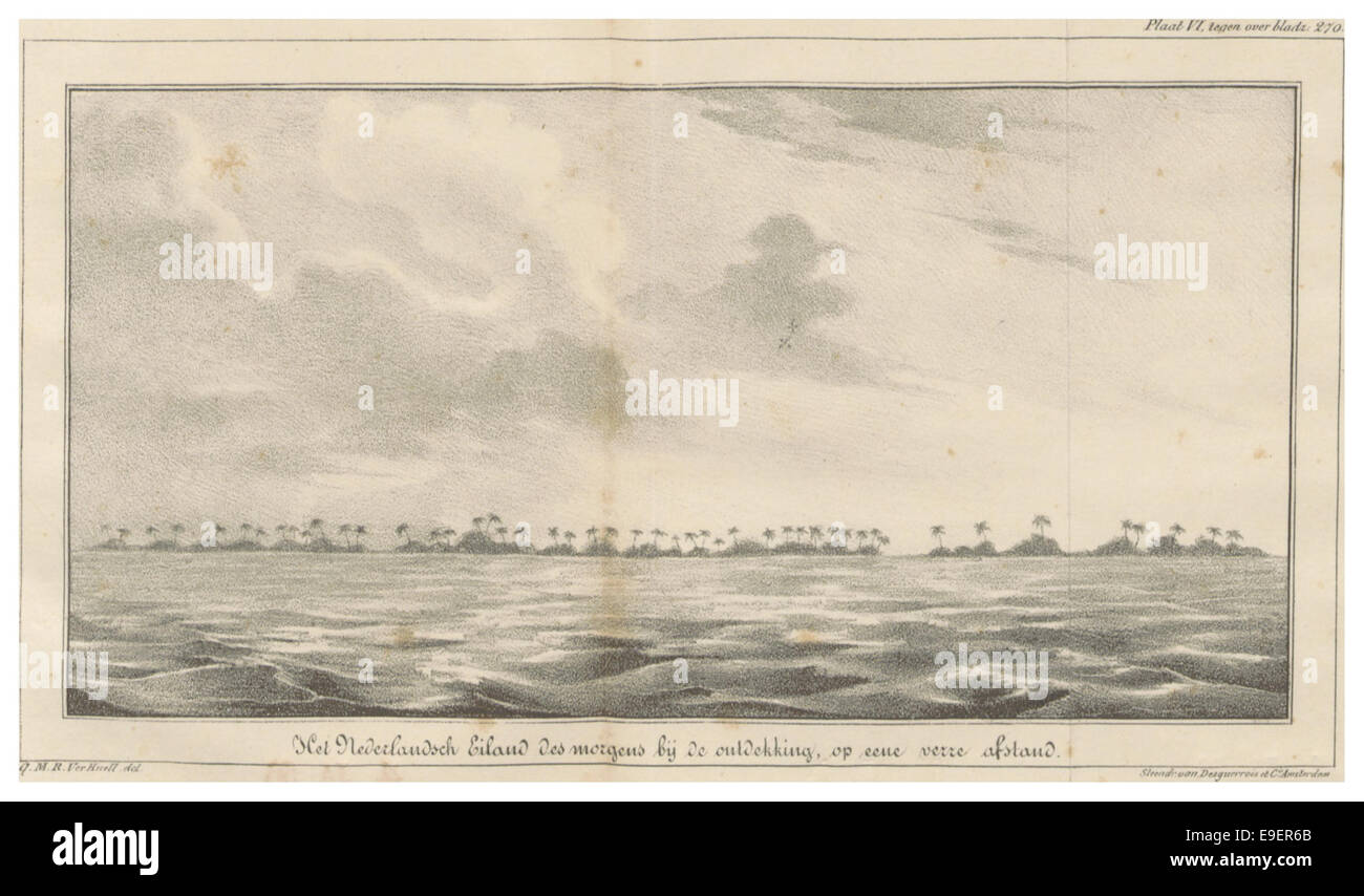 TROOST(1829) p293 Het Nederlandsch Eilanden Stock Photo