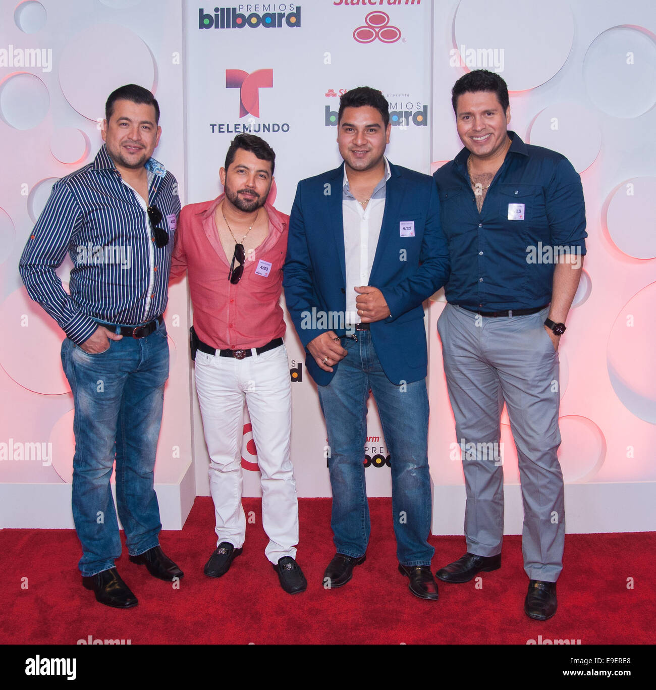 Latin Billboard Awards 2014 miami Mexican regional band Stock Photo Alamy