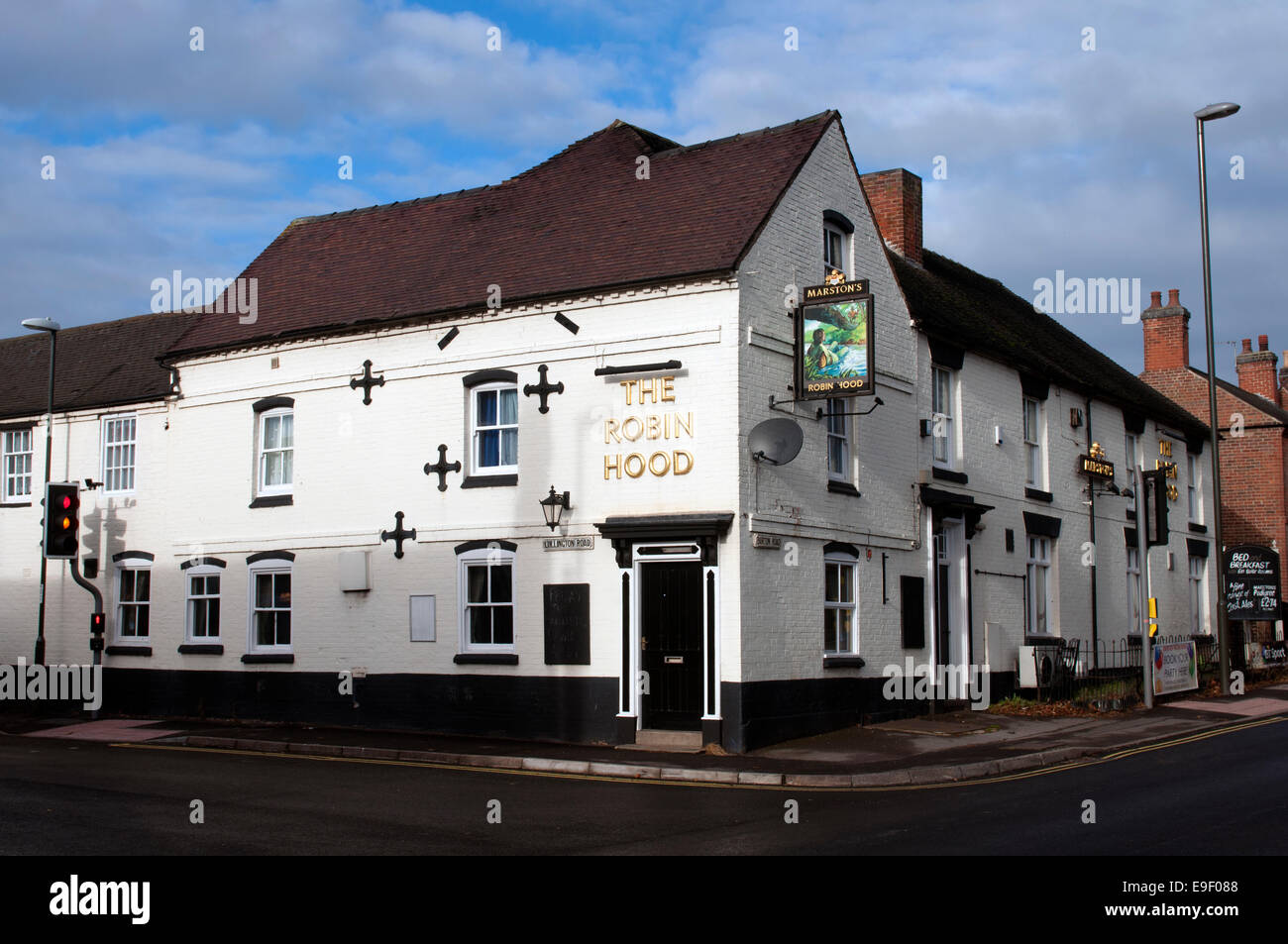 The Robin Hood pub, Overseal, derbyshire, England, UK Stock Photo - Alamy
