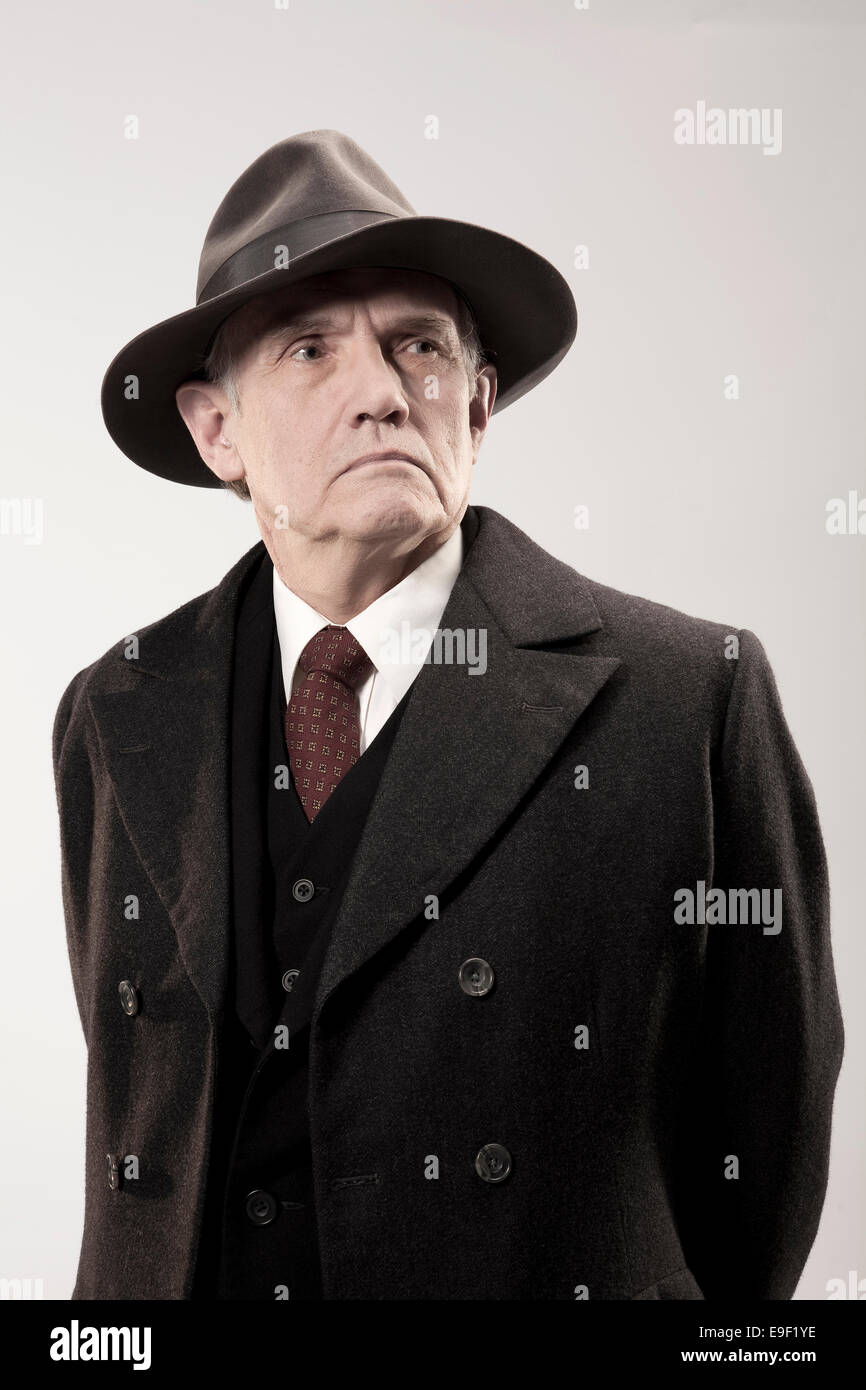 Man trilby suit hi-res stock photography and images - Alamy