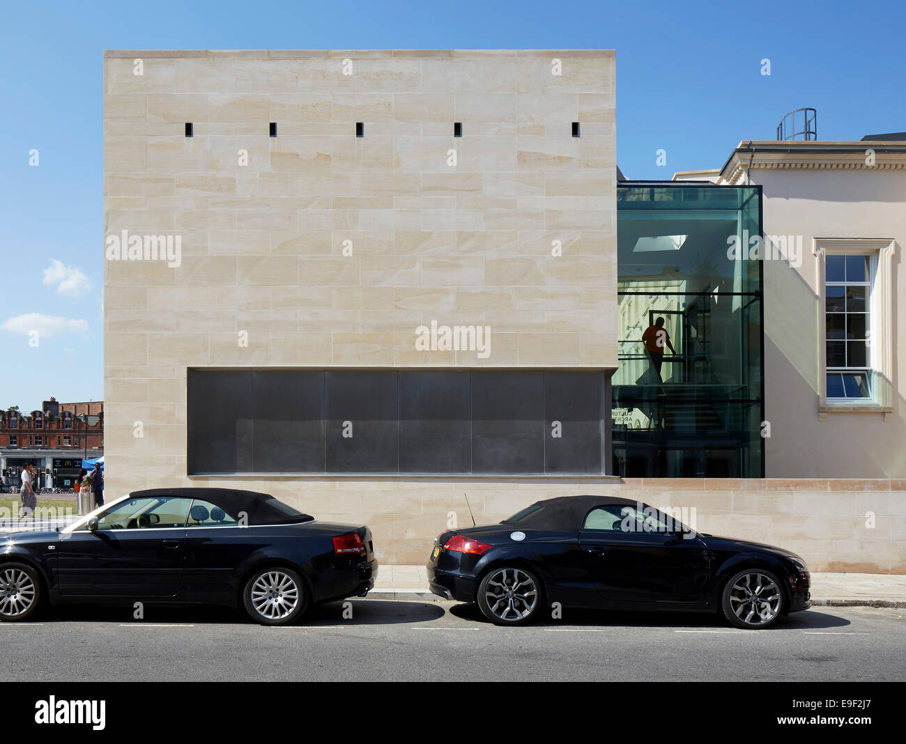 Black Cultural Archives (BCA), London, United Kingdom. Architect: Pringle Richards Sharratt Ltd, 2014. Overall exterior view. Stock Photo