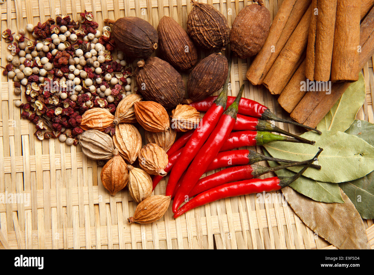 Various spices Stock Photo