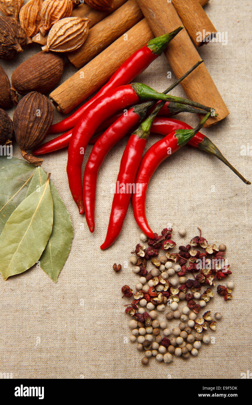 Various spices Stock Photo