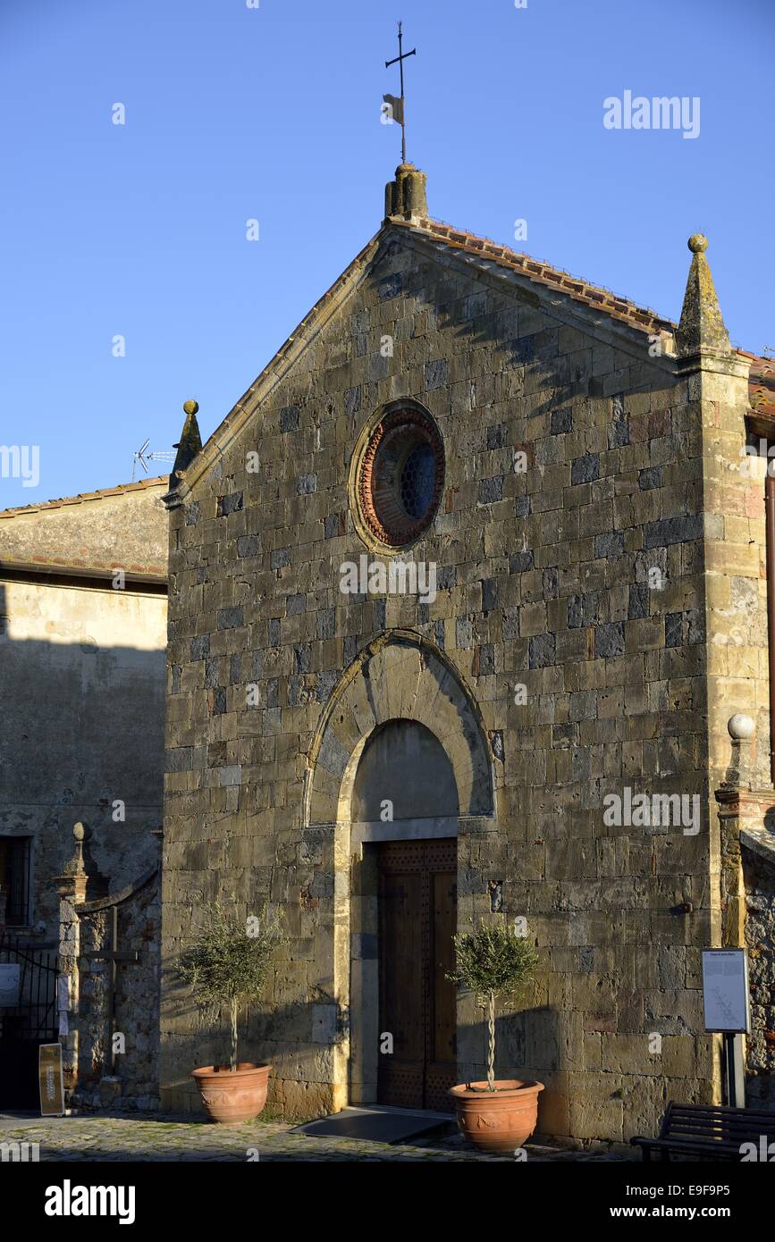 Santa Maria (Monteriggioni) Stock Photo