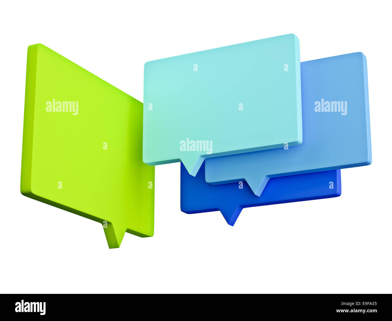 Speech bubbles color background Cut Out Stock Images & Pictures - Alamy