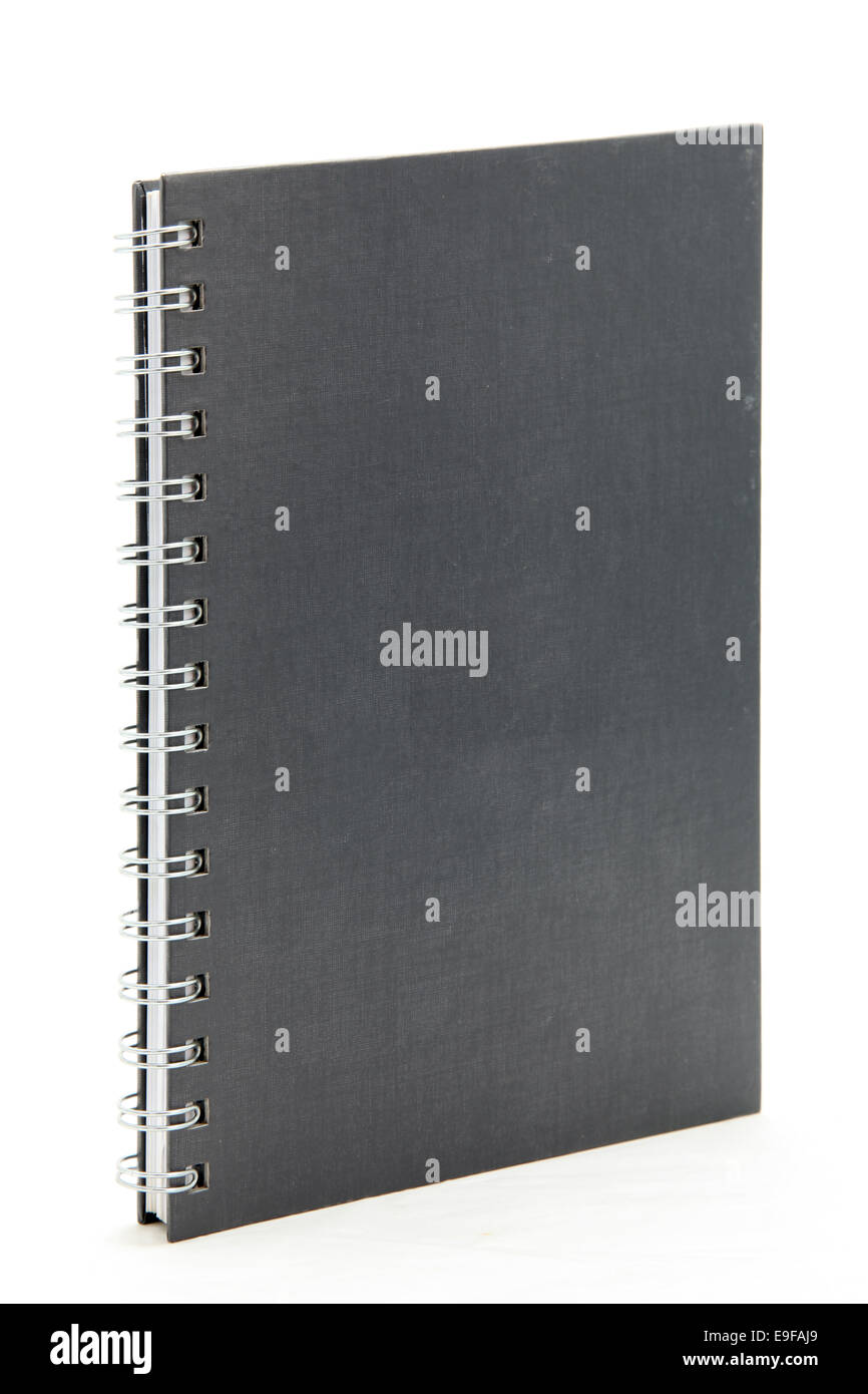 black hard cover notebook Stock Photo