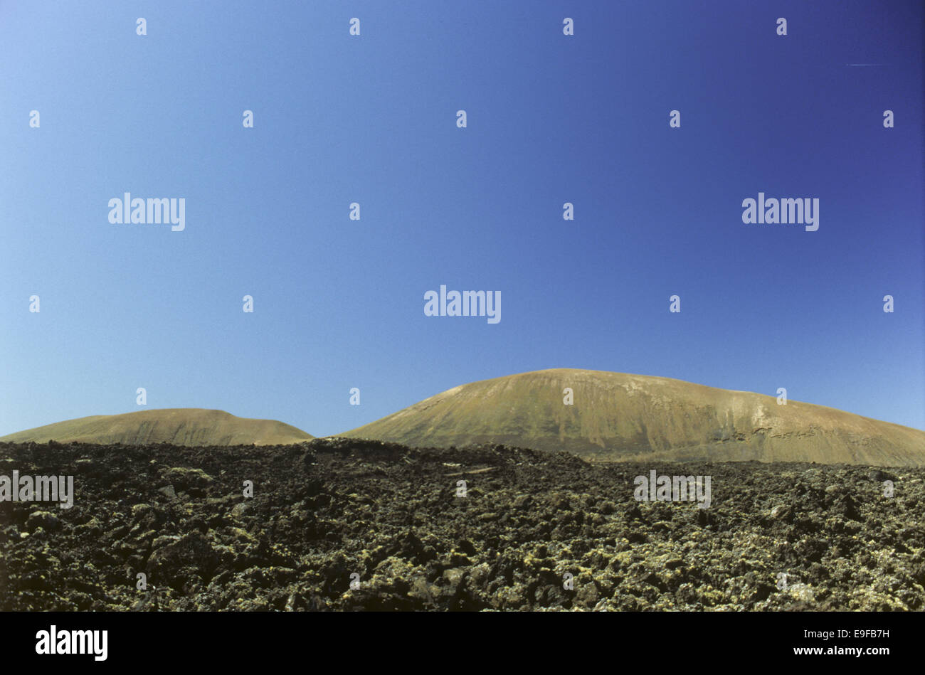 The National Parc Timanfaya in Lanzarote Stock Photo