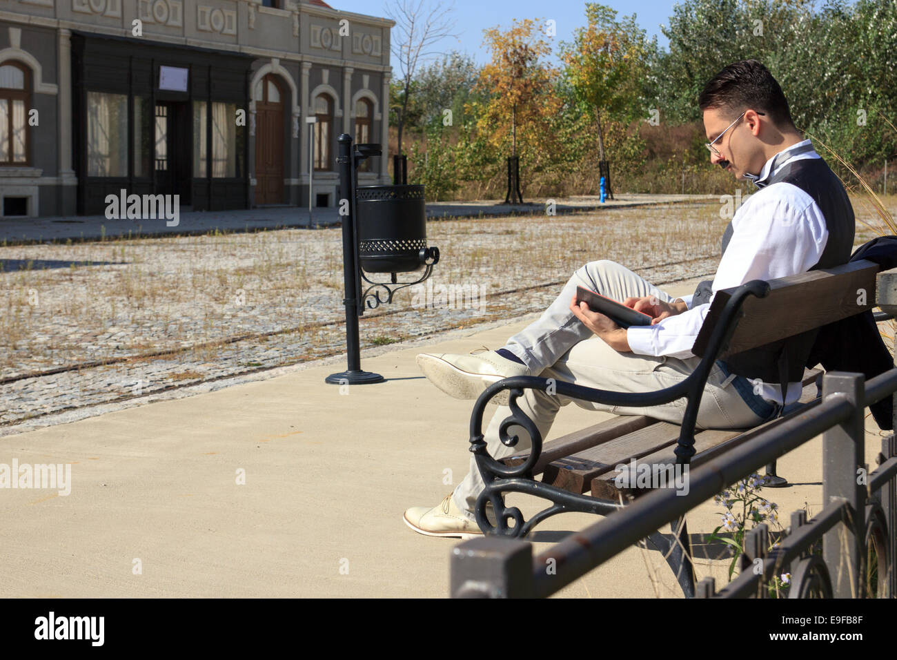 Old reading station hi-res stock photography and images - Alamy
